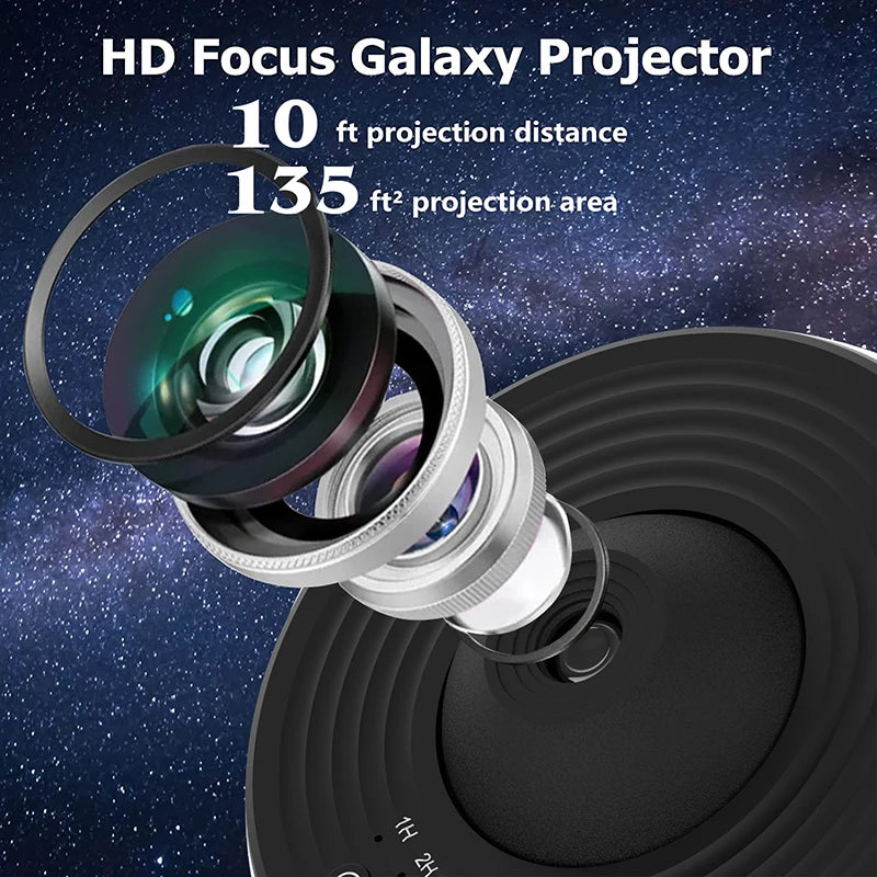 360° Night Light Galaxy Projector Starry Sky Projector