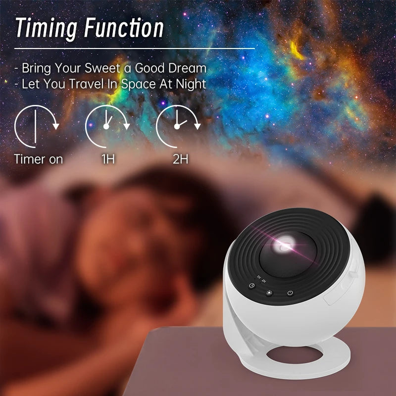 360° Night Light Galaxy Projector Starry Sky Projector