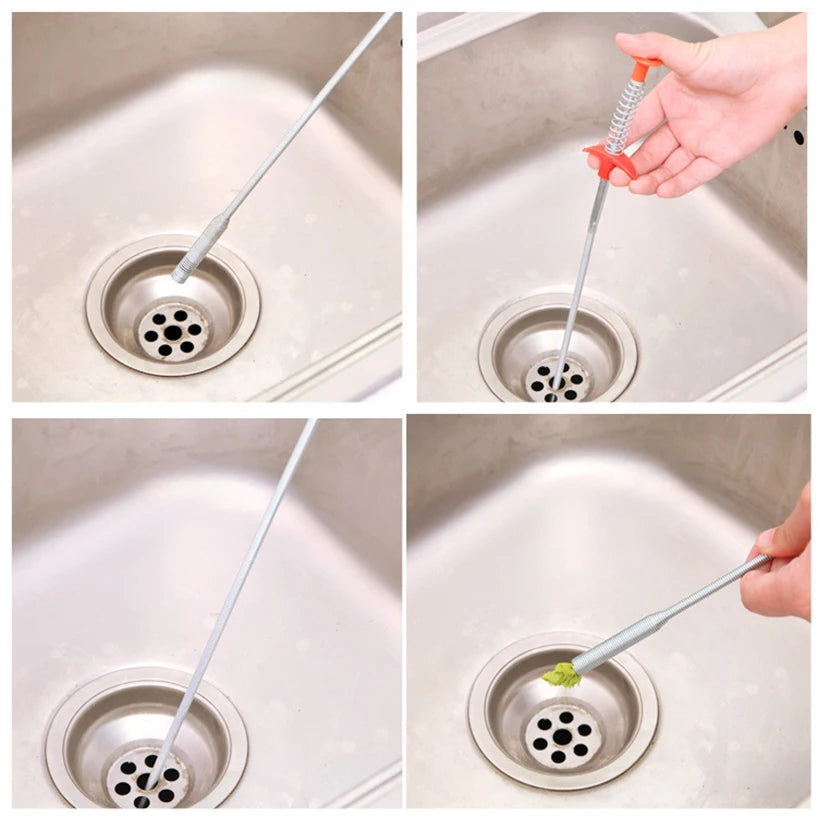 Sink Cleaning Hook Sewer Dredging Spring Pipe