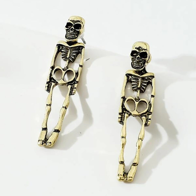 New Halloween Skull Skeleton Drop Earrings