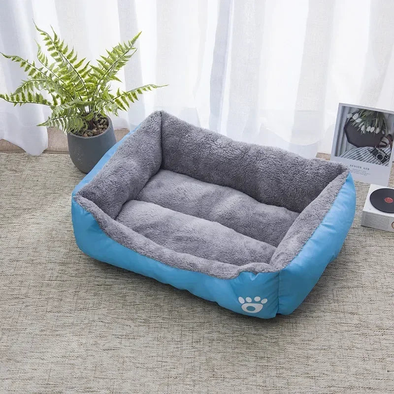 Pet Large Bed Warm House Candy-colored Square Nest