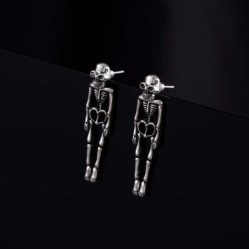 New Halloween Skull Skeleton Drop Earrings