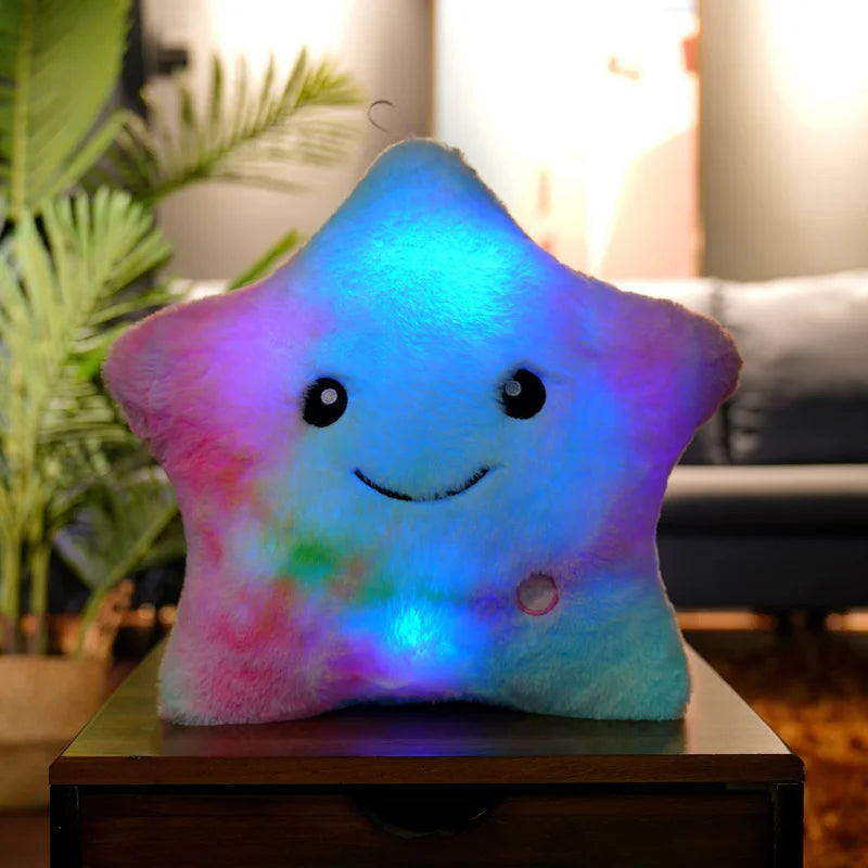 Soft Stuffed Luminous Pillow Star Cushion