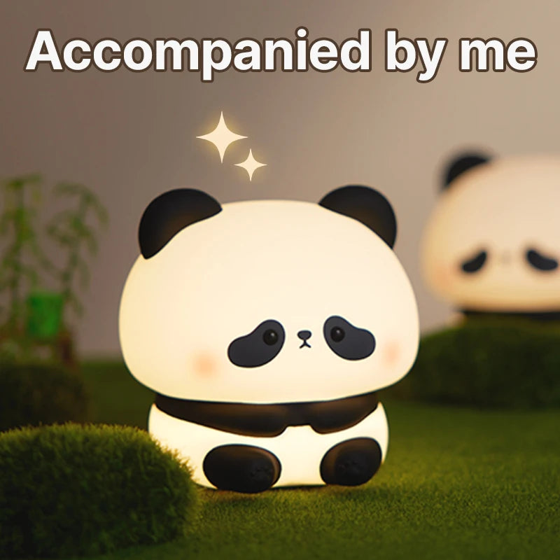 Linda luz nocturna LED Panda