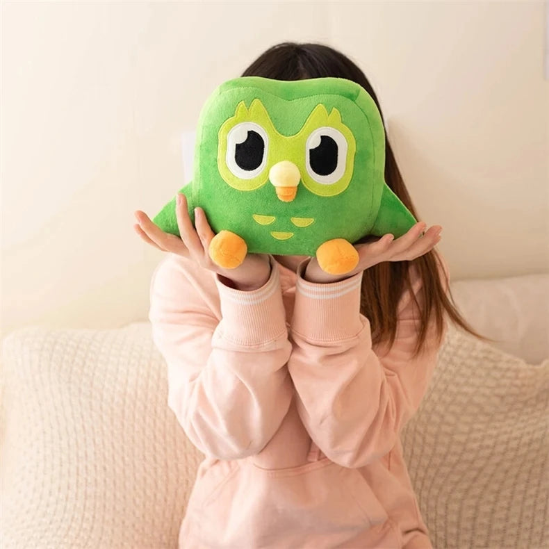 Green Duolingo Owl Plush Toy