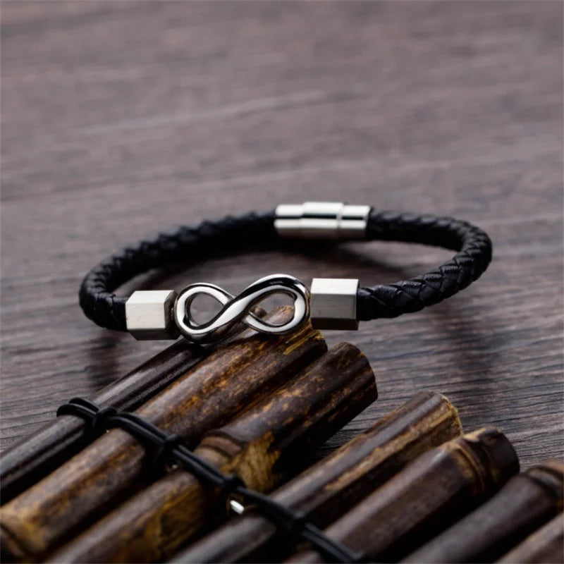 Vintage Temperament Black Infinity Bracelet