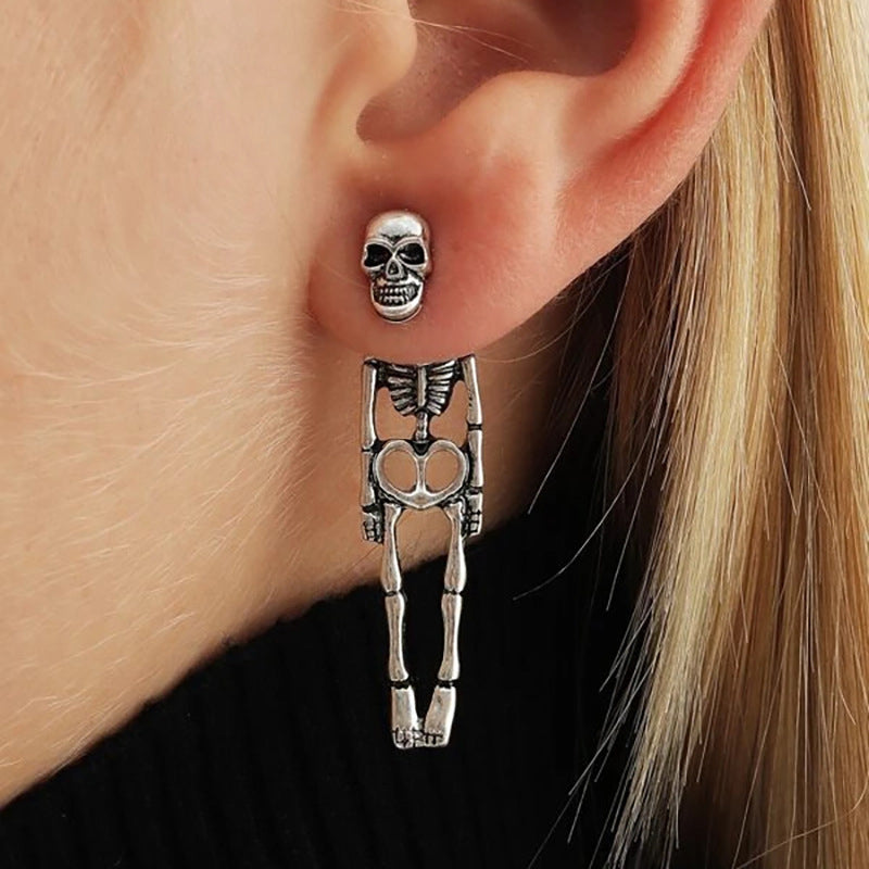 New Halloween Skull Skeleton Drop Earrings