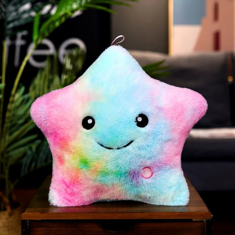 Soft Stuffed Luminous Pillow Star Cushion