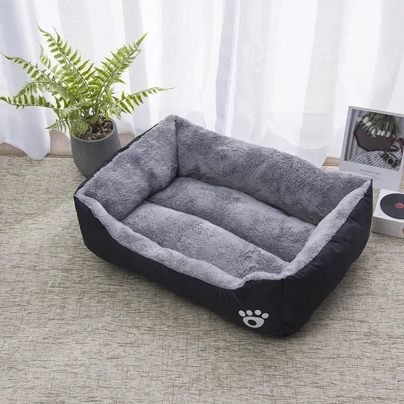 Pet Large Bed Warm House Candy-colored Square Nest