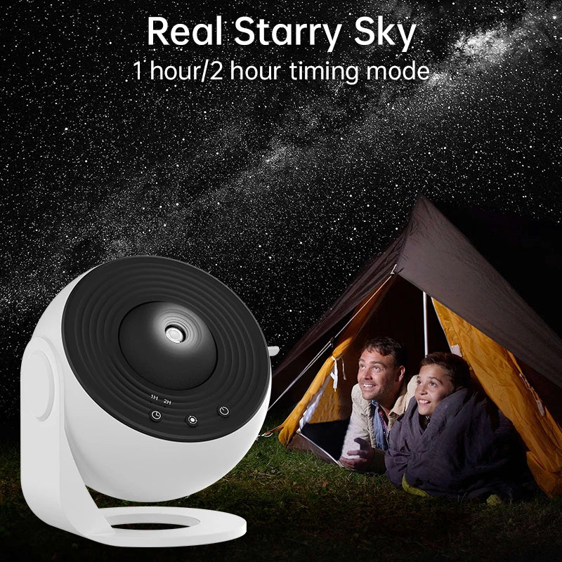 360° Night Light Galaxy Projector Starry Sky Projector