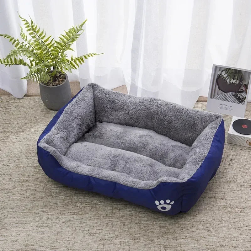 Pet Large Bed Warm House Candy-colored Square Nest