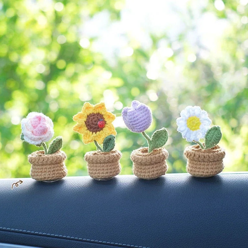 Crochet Hand-knitted Tuilp Flowers