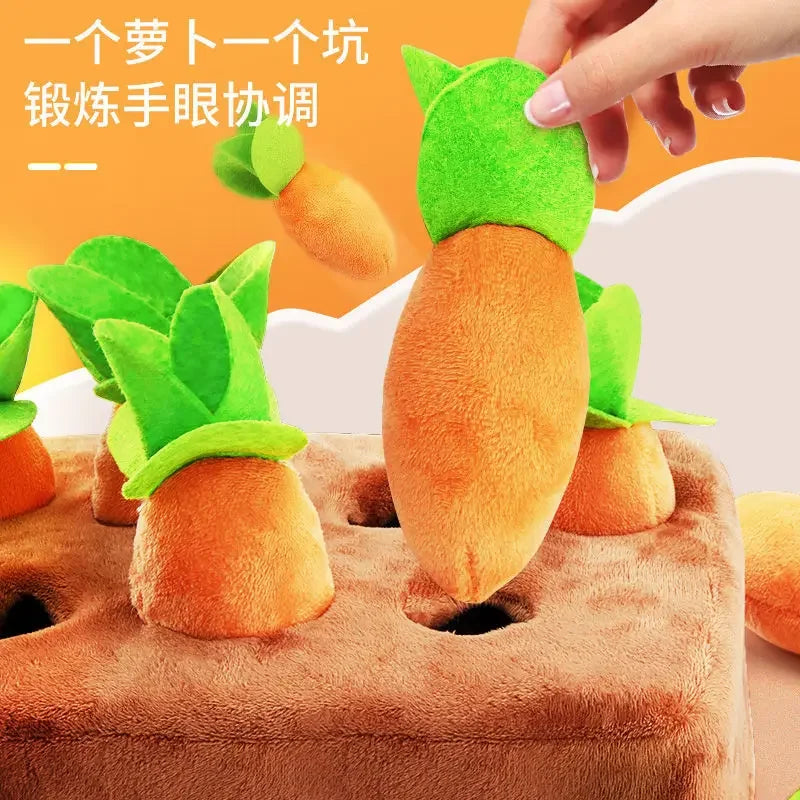 Baby Plush Pull Out Carrot Interaction Toys