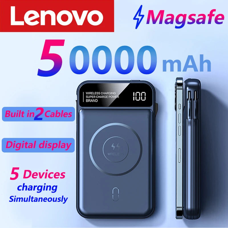 Lenovo 50000mAh Magnetic Wireless Power Bank