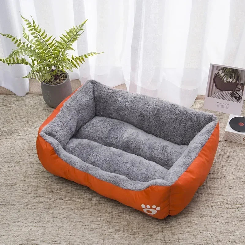 Pet Large Bed Warm House Candy-colored Square Nest