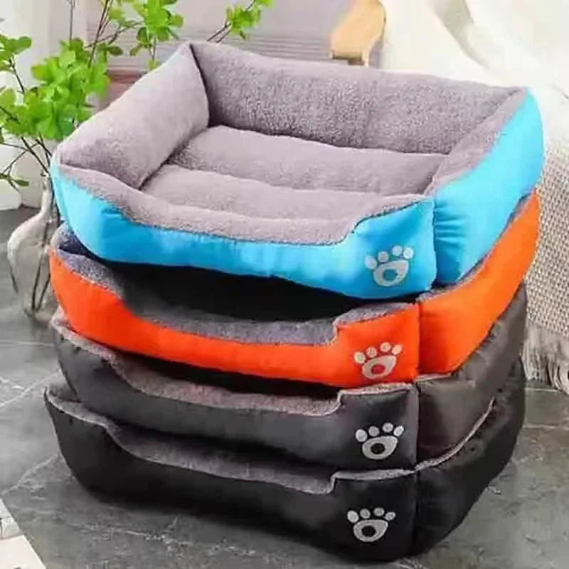 Pet Large Bed Warm House Candy-colored Square Nest