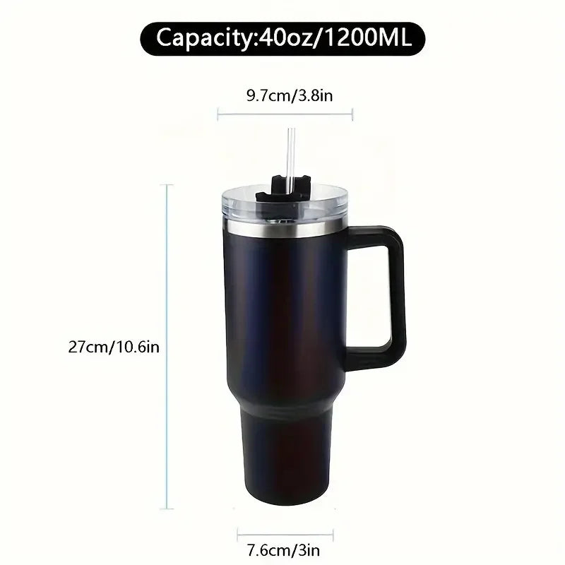 Portable Handle Cup Stainless Steel Insulation Coffee Cup 40oz