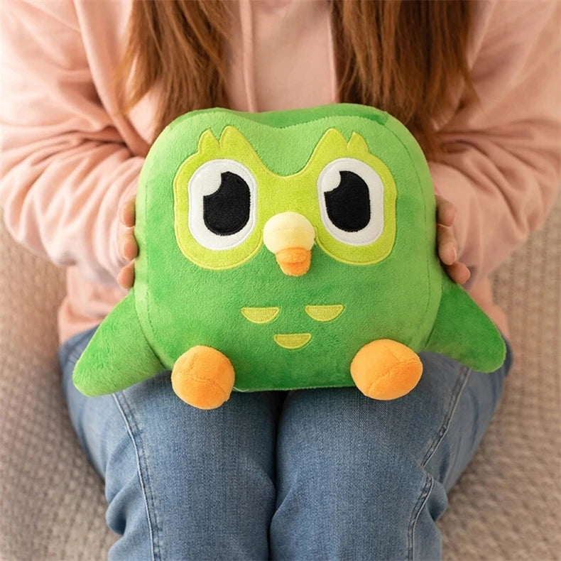 Green Duolingo Owl Plush Toy