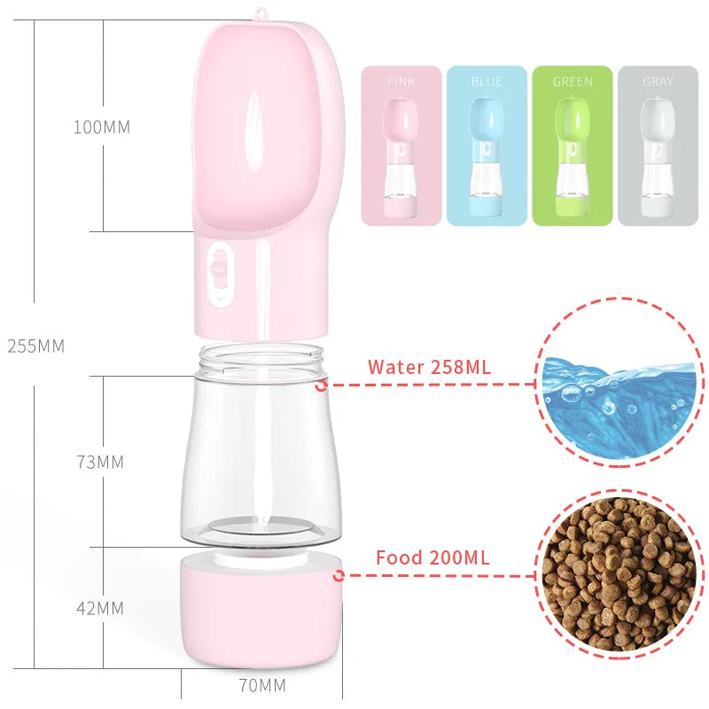 Portable Water Bottle Pet Feeder