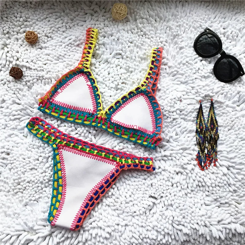 Two Piece Brazilian Neoprene Bathing Suit