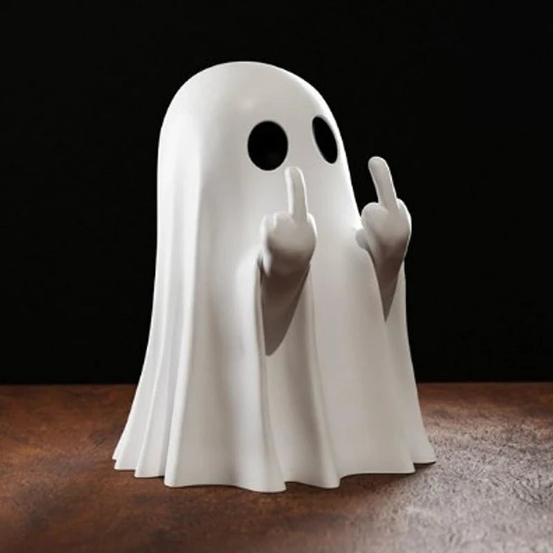 Cute Ghost Statue, Ghosts Small Scary Ghost Figurines, Halloween Home Decorations