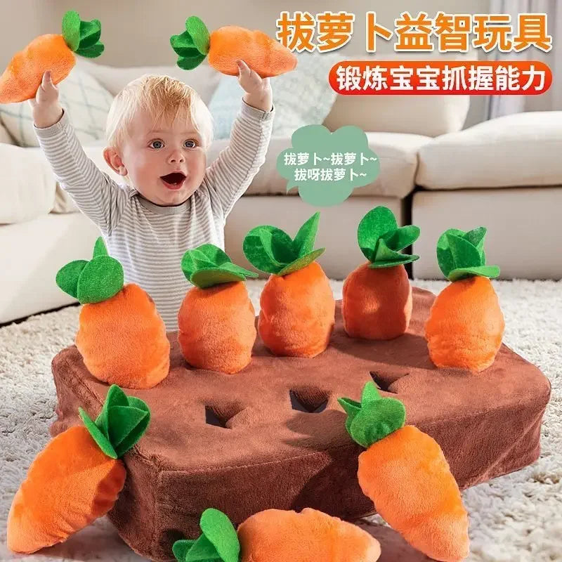 Baby Plush Pull Out Carrot Interaction Toys