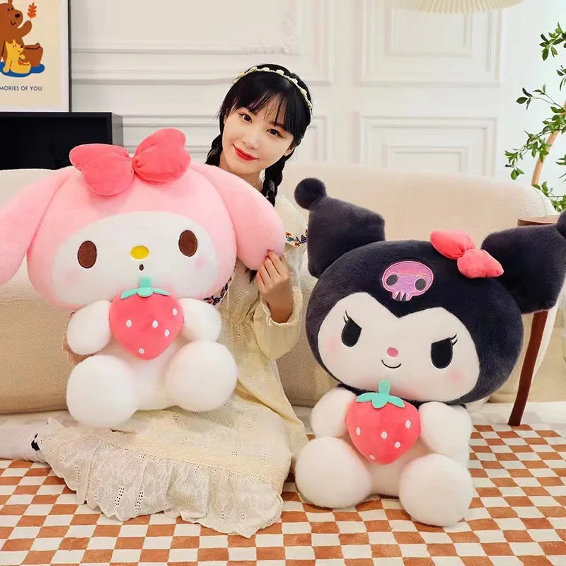 Sanrio Strawberry Kuromi Pillow Plush Toy