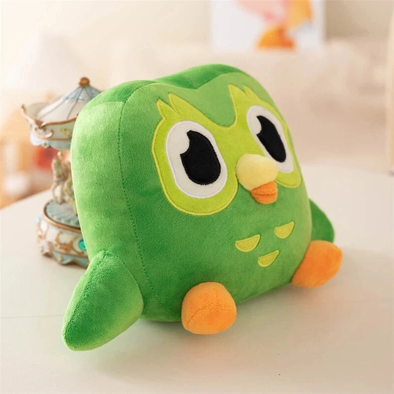 Green Duolingo Owl Plush Toy