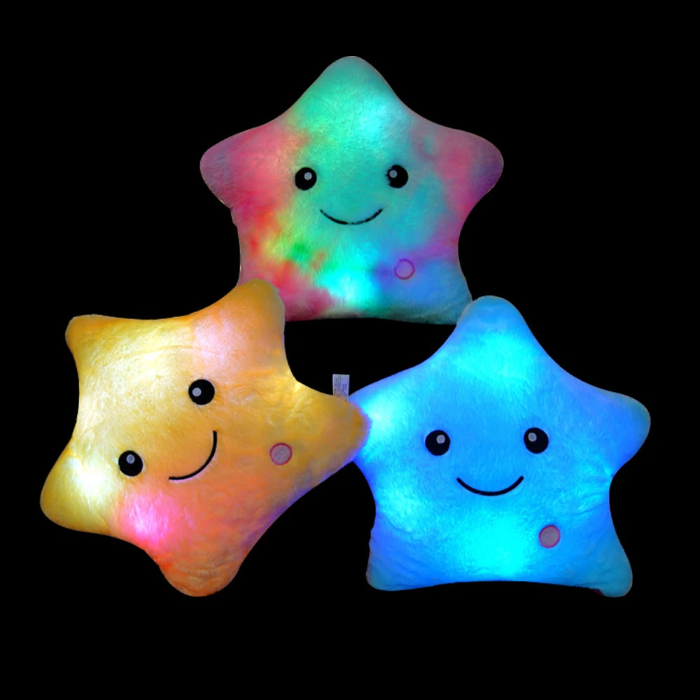 Soft Stuffed Luminous Pillow Star Cushion