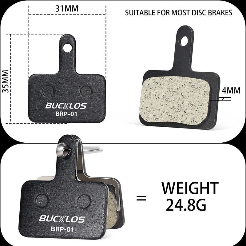 BUCKLOS Resin Disc Brake Pad For SHIMANO B01S Hydraulic Brake Pads Cycling Parts