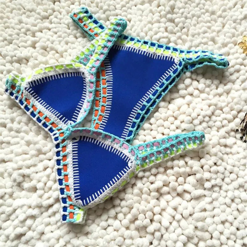 Two Piece Brazilian Neoprene Bathing Suit