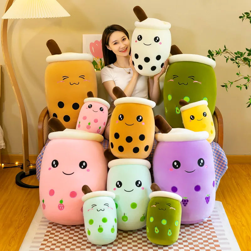 Bubble Tea Cup Plush Toy Pillow