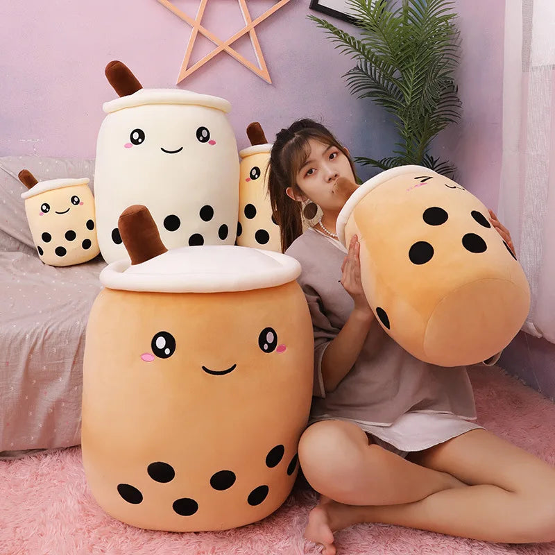 Bubble Tea Cup Plush Toy Pillow