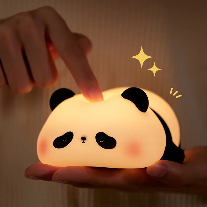 Linda luz nocturna LED Panda