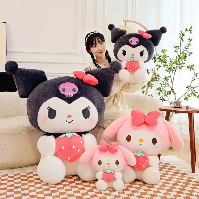 Sanrio Strawberry Kuromi Pillow Plush Toy