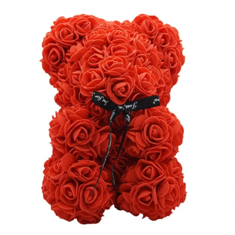 Artificial Flowers Rose Bear Gift