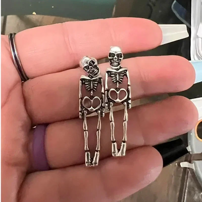 New Halloween Skull Skeleton Drop Earrings