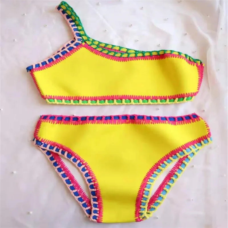 Two Piece Brazilian Neoprene Bathing Suit