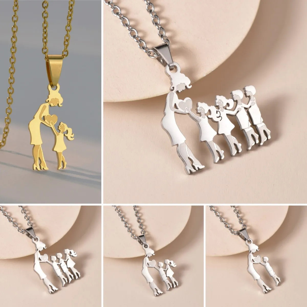 Mothers and Child Love Necklaces